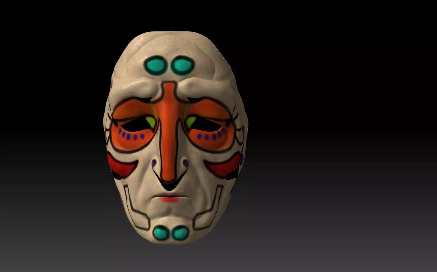 Printable mask 1 3D print model_0