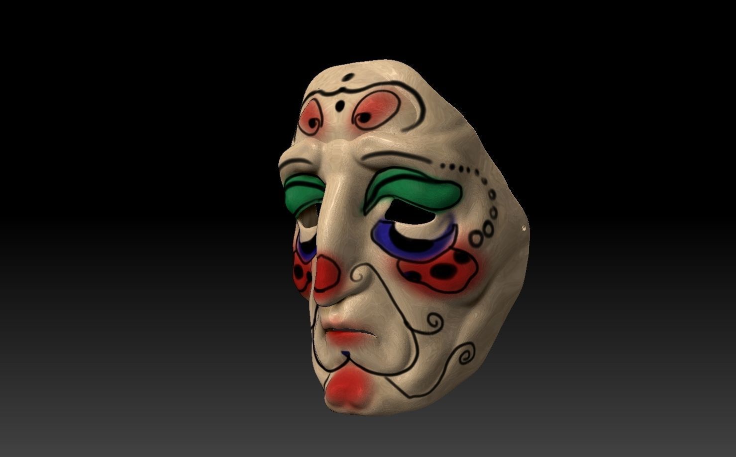 Printable mask 1 3D print model_9