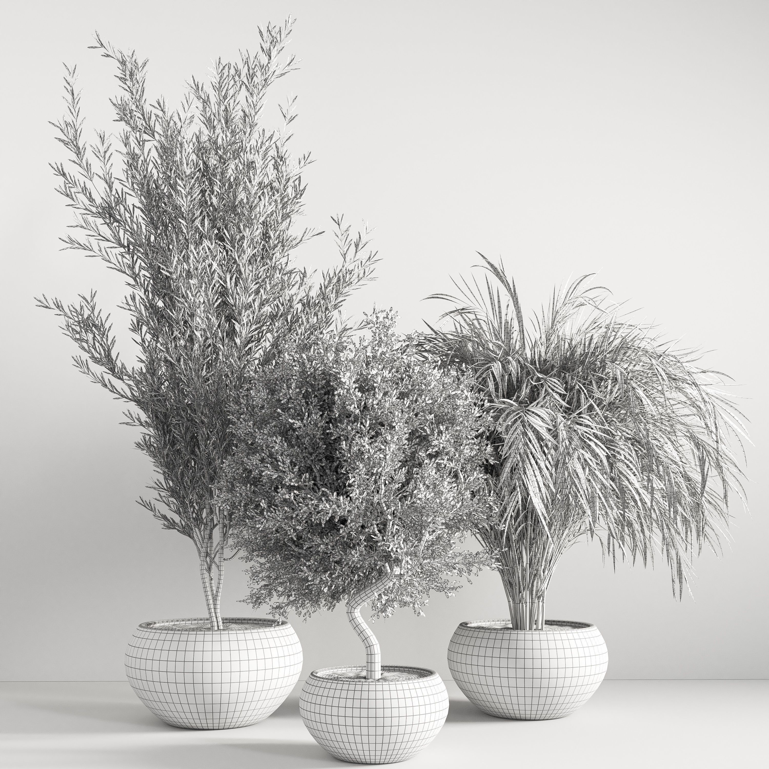 indoor plant stand 20 3D model_6