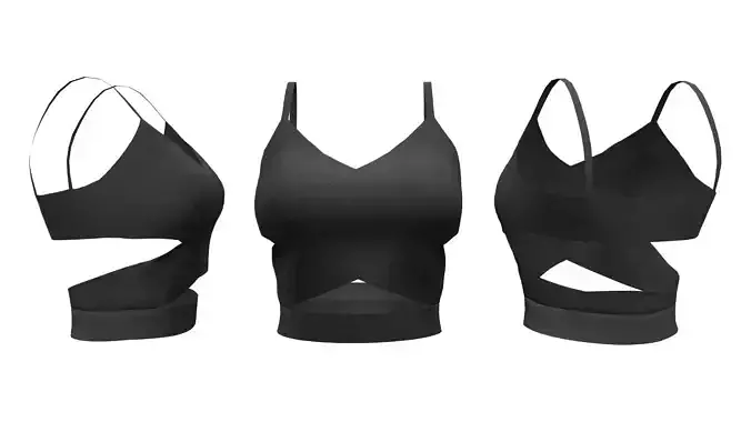 Cross Over Bustier Crop Top