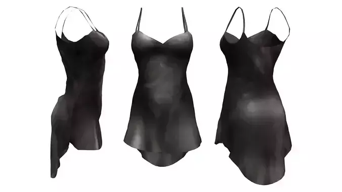  Back Drape Lingerie Tank Dress