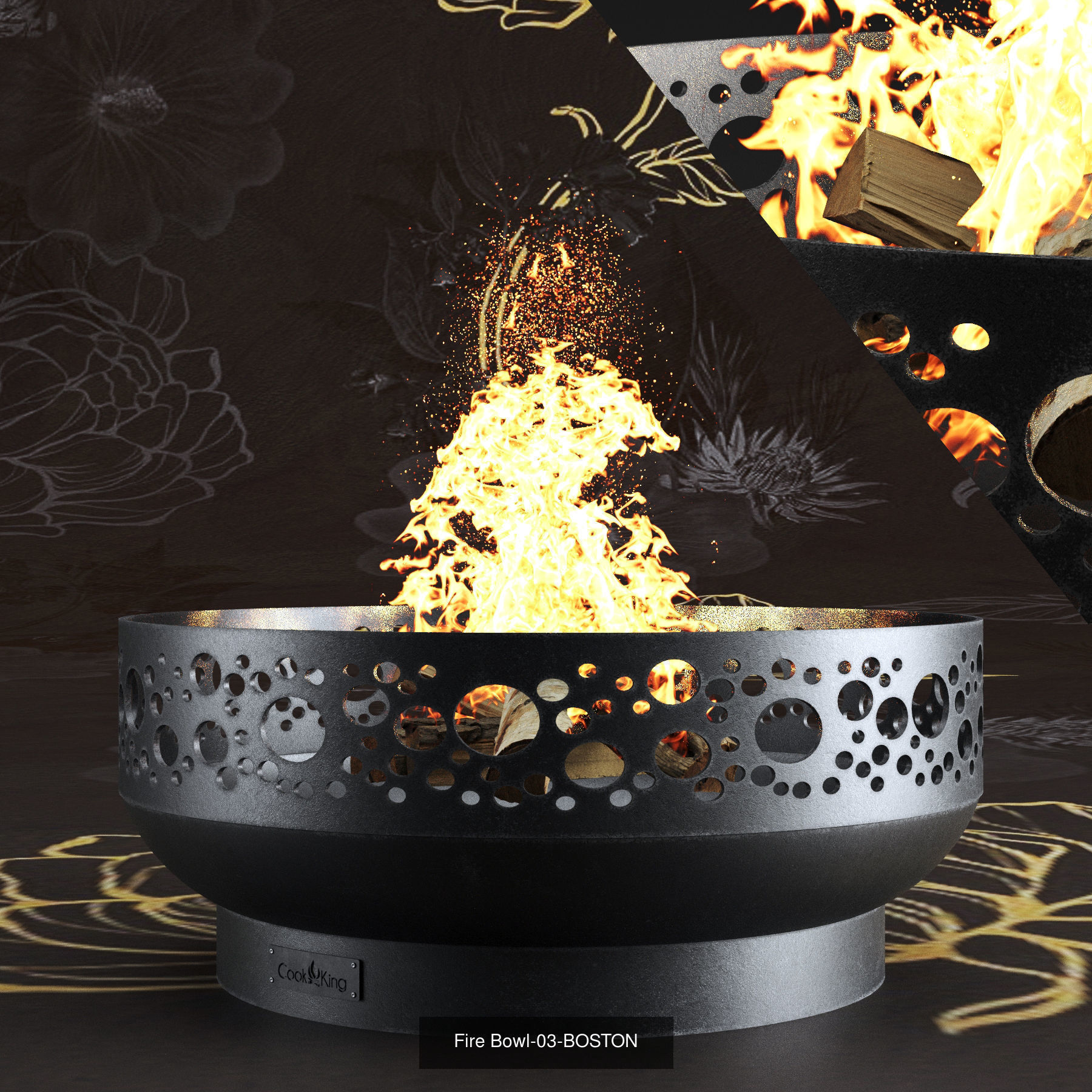 Fire Bowl  3D Model Collection_3
