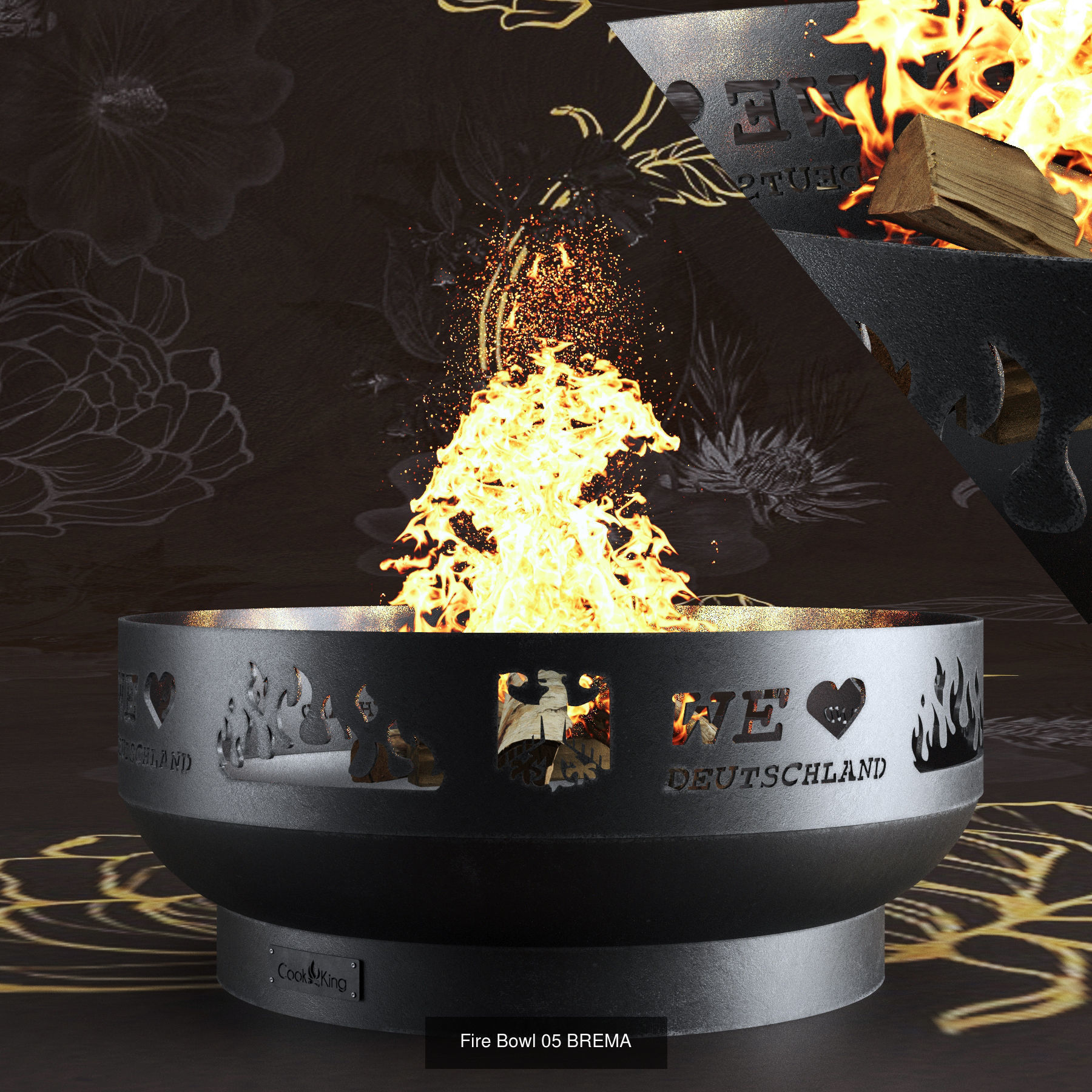 Fire Bowl  3D Model Collection_5