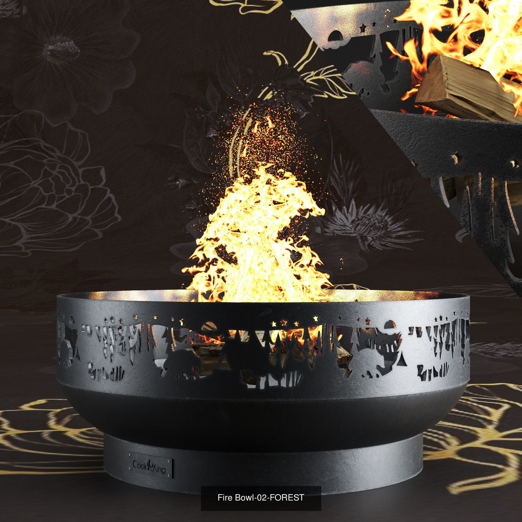 Fire Bowl  3D Model Collection_2