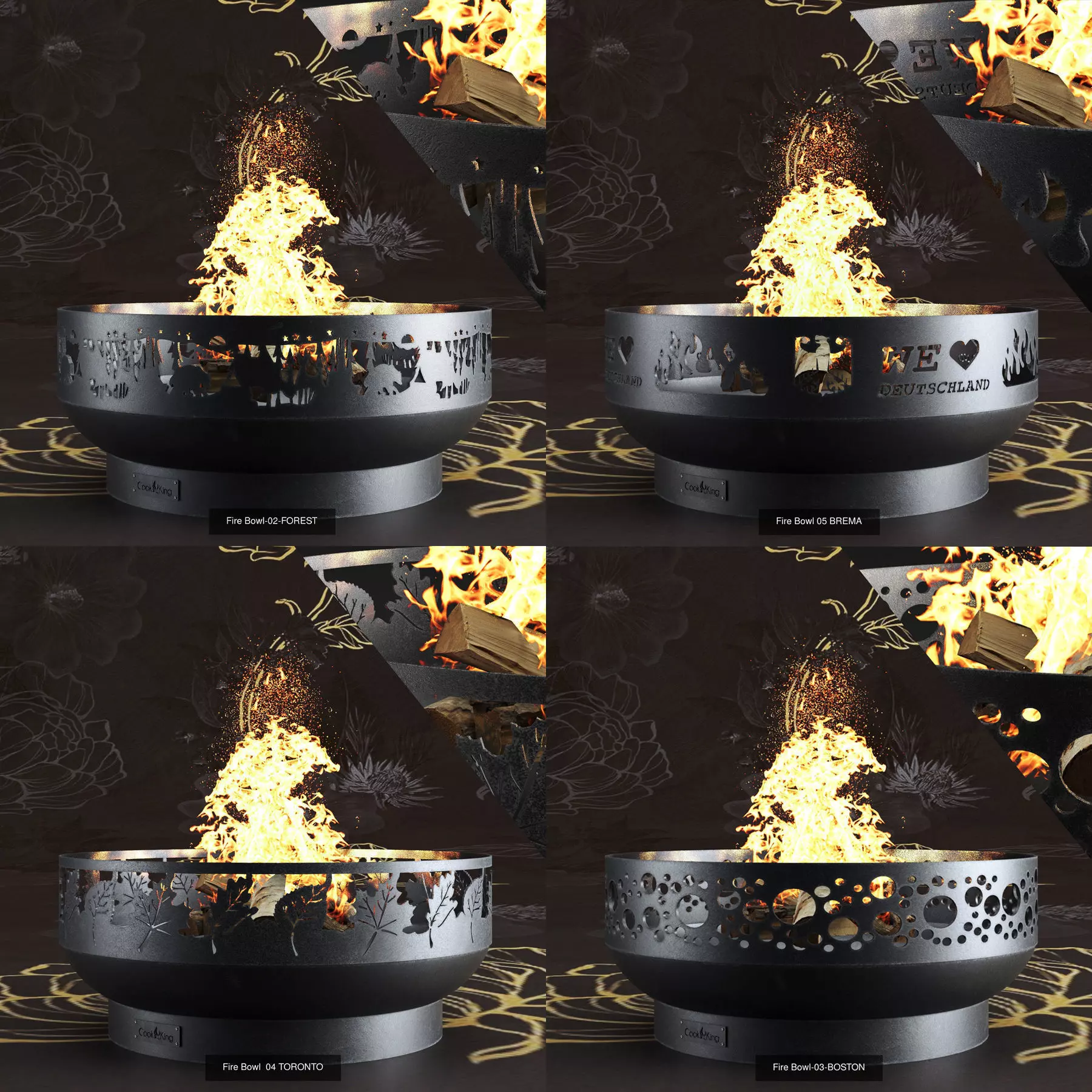 Fire Bowl  3D Model Collection_0