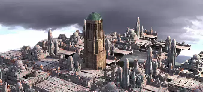 Naboo Inspired Dome 5 with city