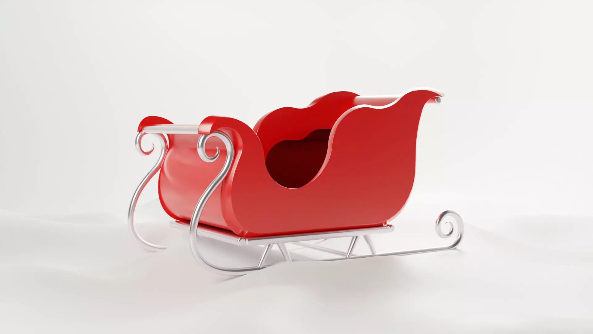 Santa Claus sleigh 3D model
