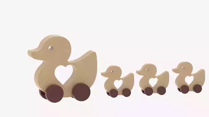 Wooden Toy Duck