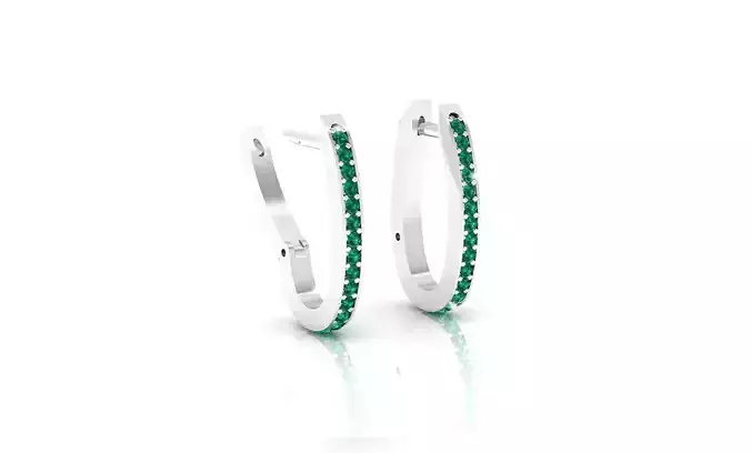 Diamonds Earrings 3D print model
