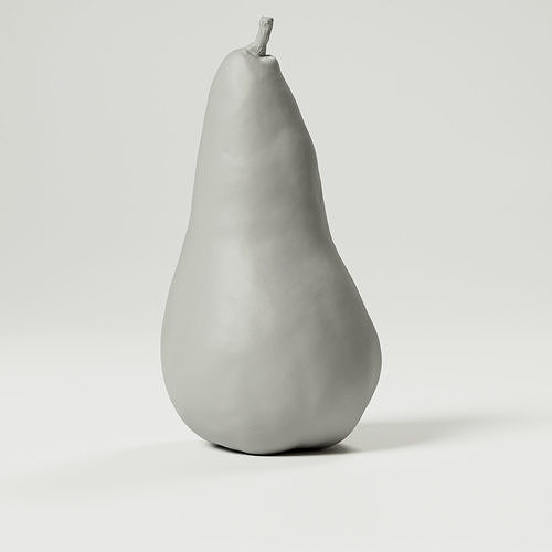 Pear - Green Low-poly 3D model 3