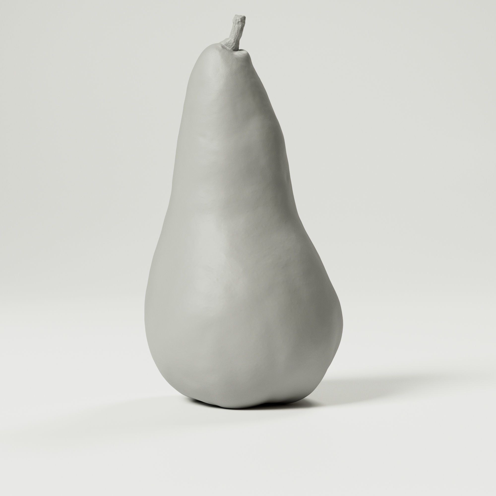 Pear - Green Low-poly 3D model_2