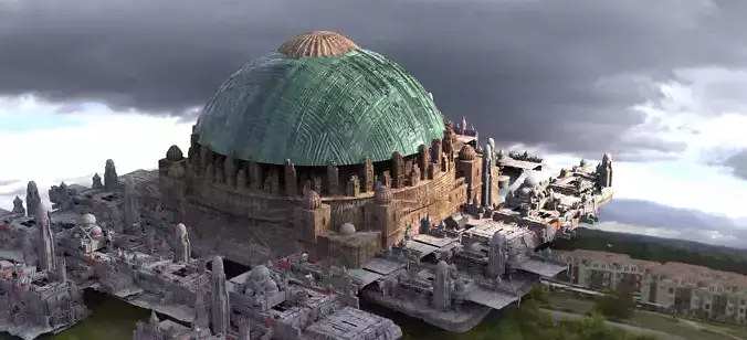 Naboo Inspired Dome 5 with city