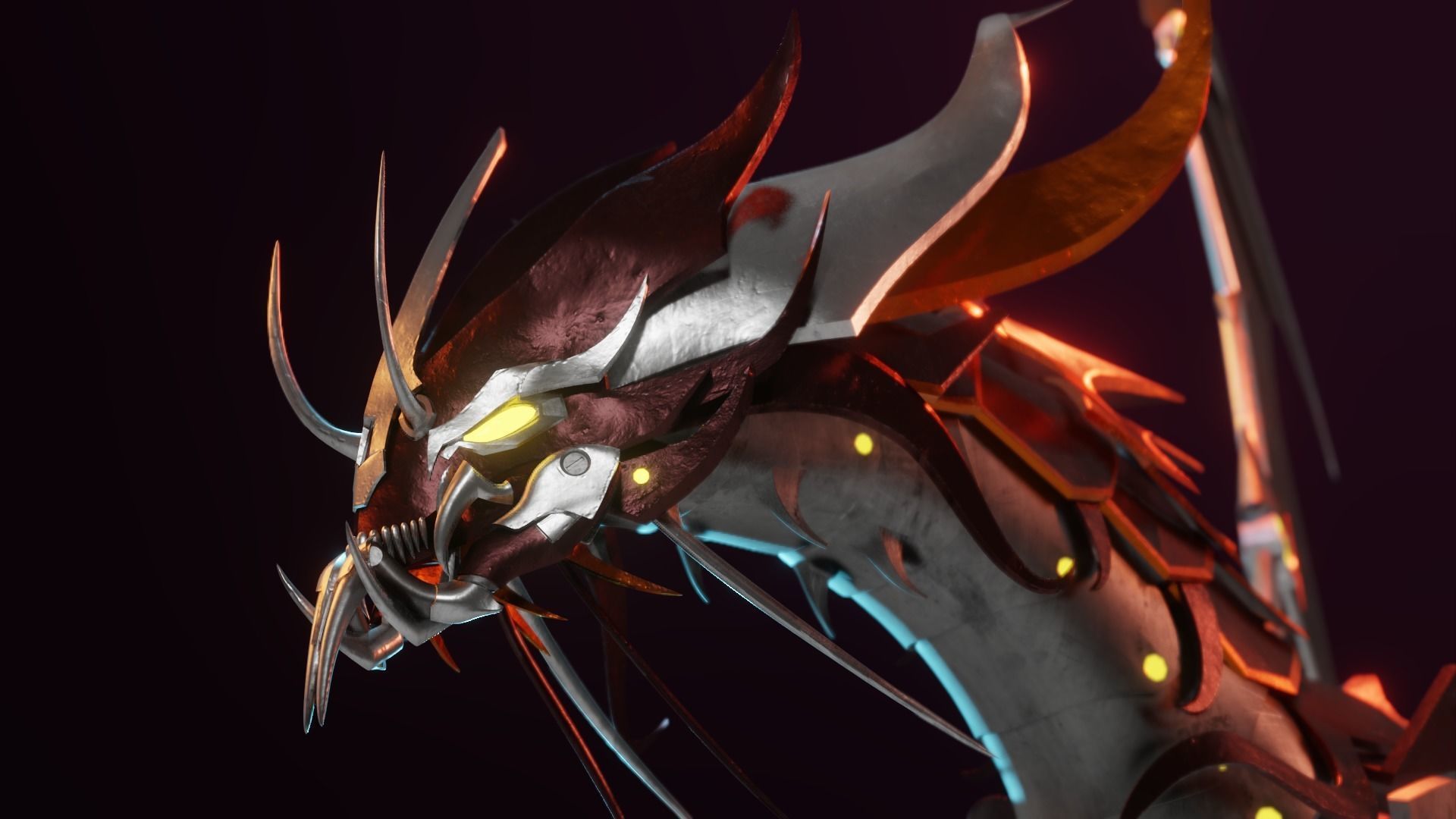 Predaking Transformers Prime Mecha Dragon Rig 3D model_5