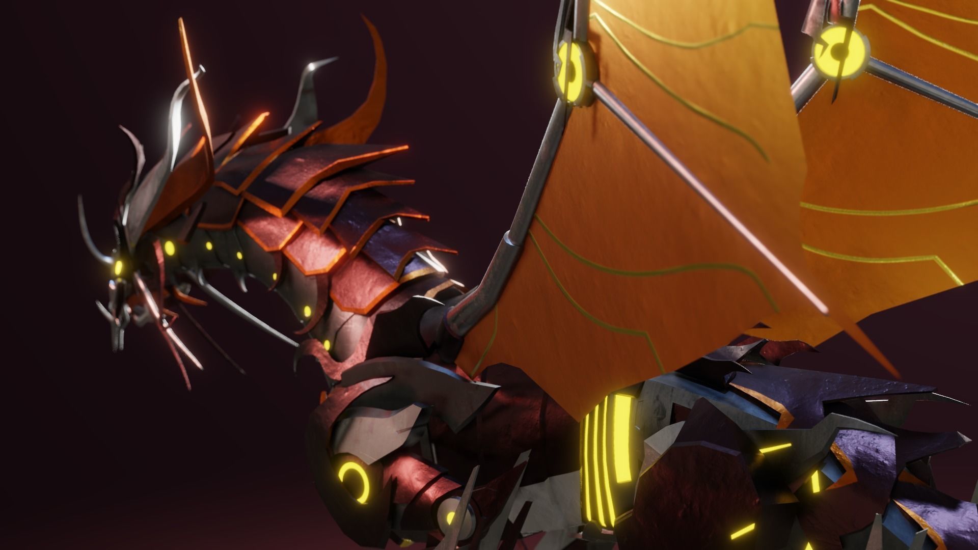 Predaking Transformers Prime Mecha Dragon Rig 3D model_6