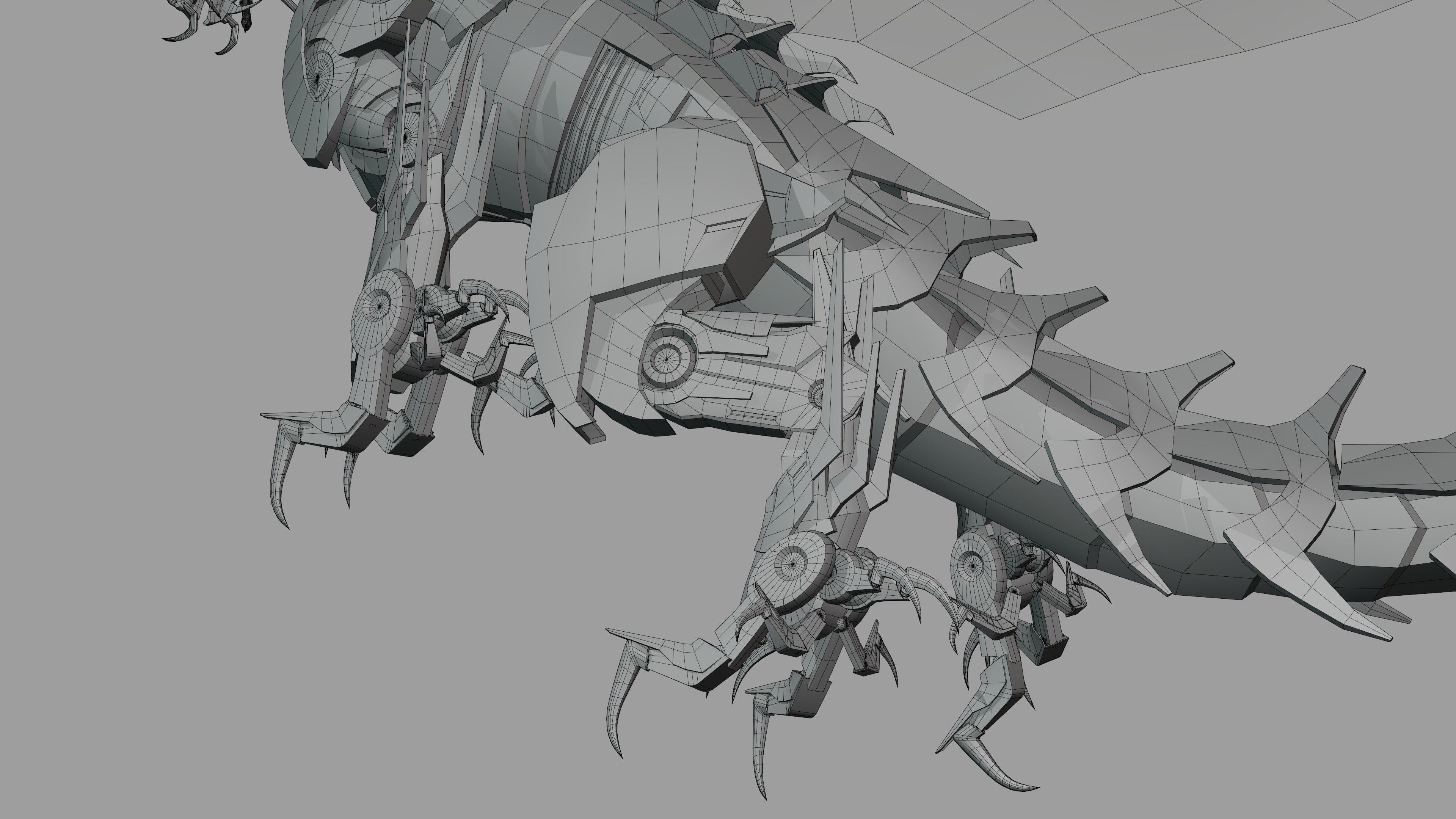 Predaking Transformers Prime Mecha Dragon Rig 3D model_18