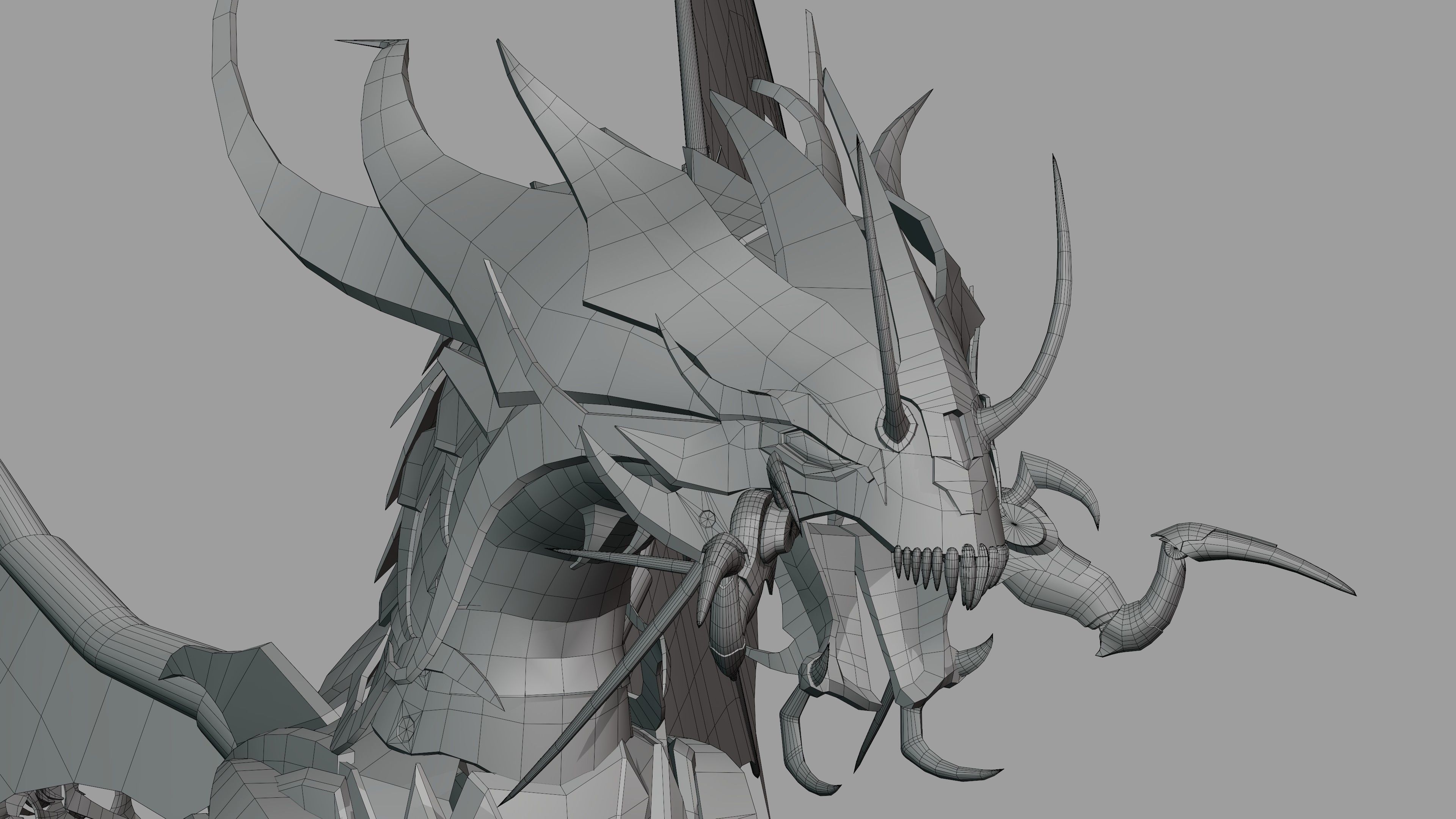 Predaking Transformers Prime Mecha Dragon Rig 3D model_21