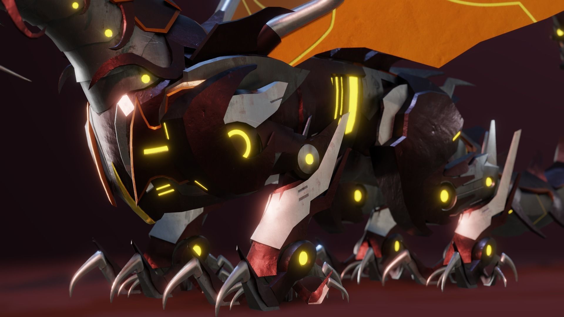 Predaking Transformers Prime Mecha Dragon Rig 3D model_7