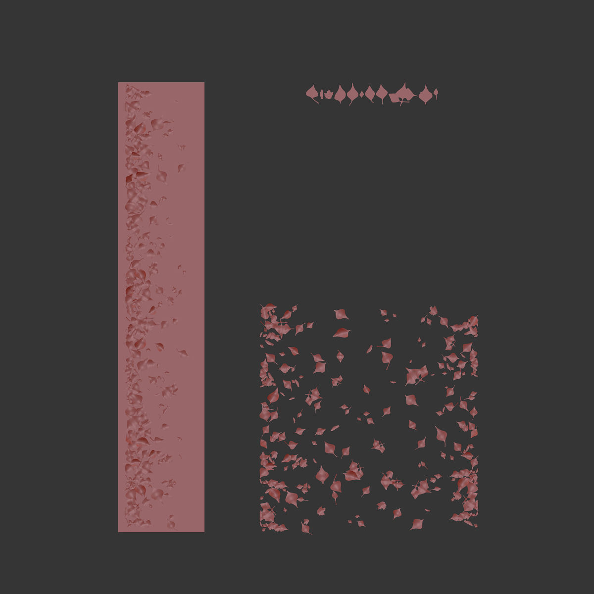 Autumn yellow leaves 2 3D model_8