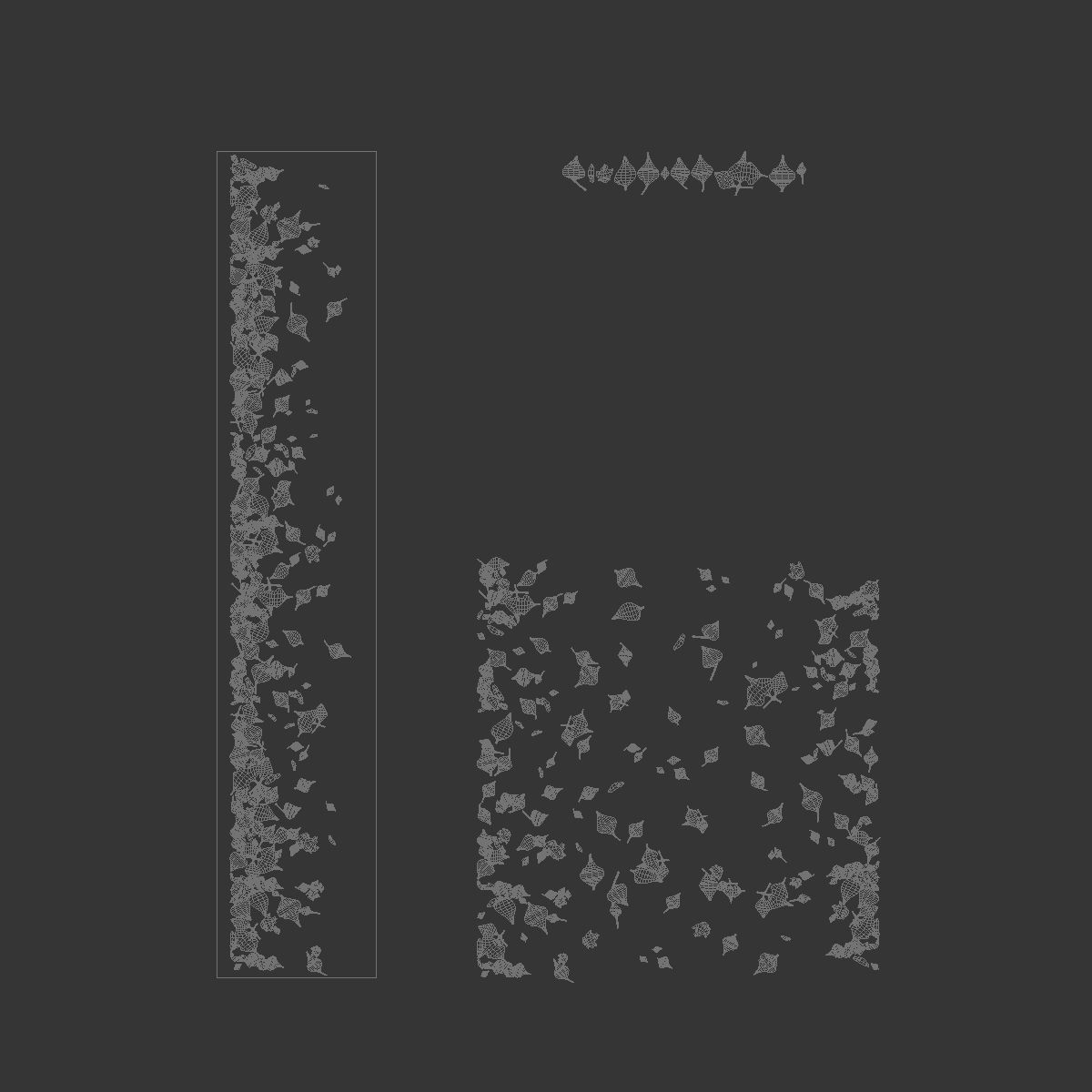 Autumn yellow leaves 2 3D model_9