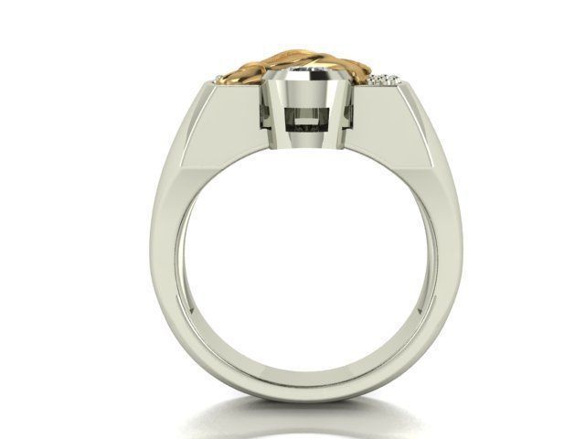 Horseshoe ring 3D print model_12