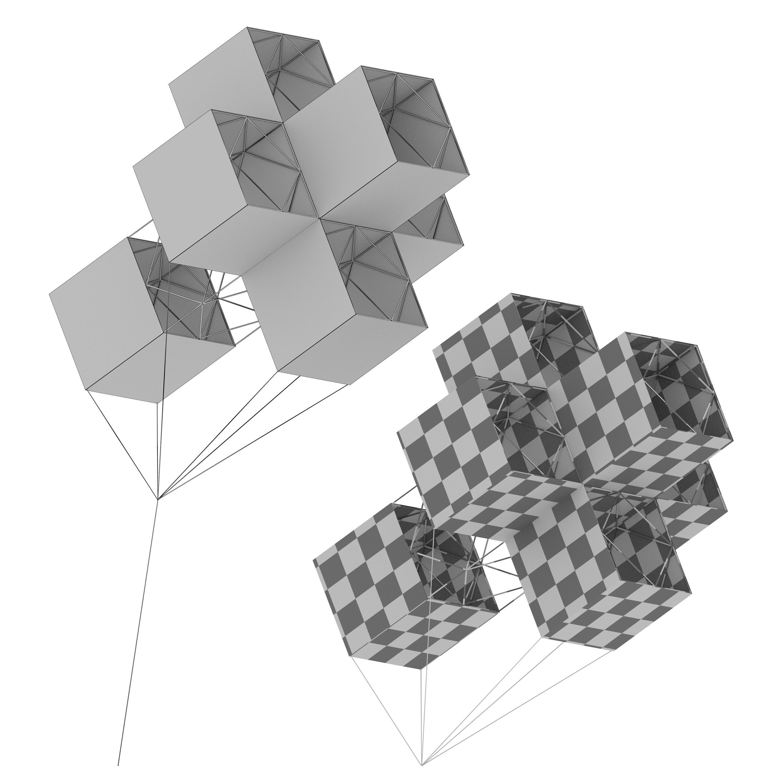 Kite Aircraft 3D model_10