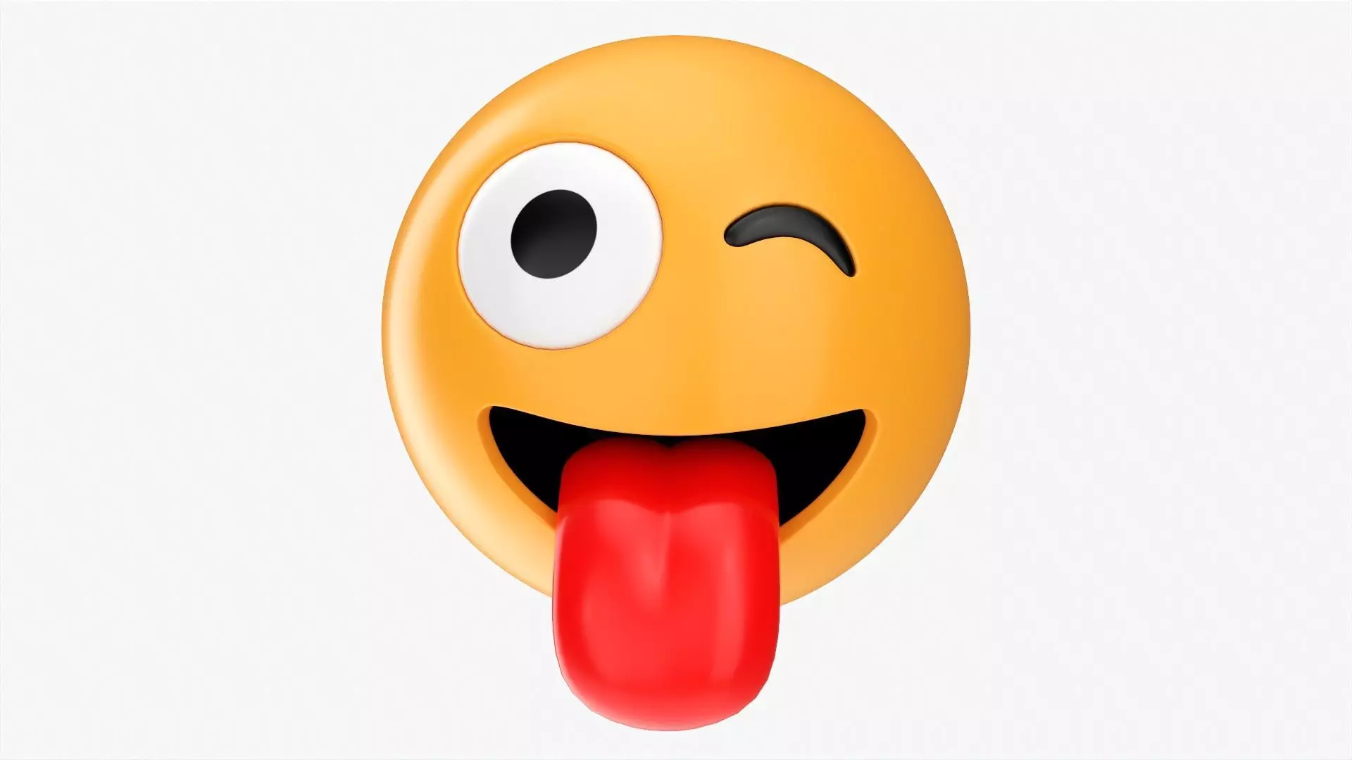 Emoji 006 Stuck-out tongue and winking eye 3D model_0