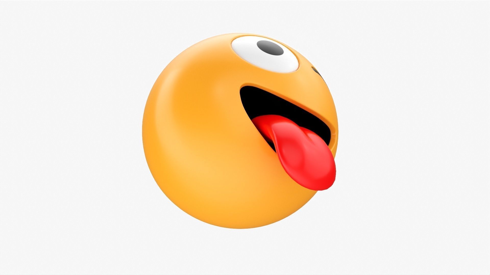 Emoji 006 Stuck-out tongue and winking eye 3D model_4