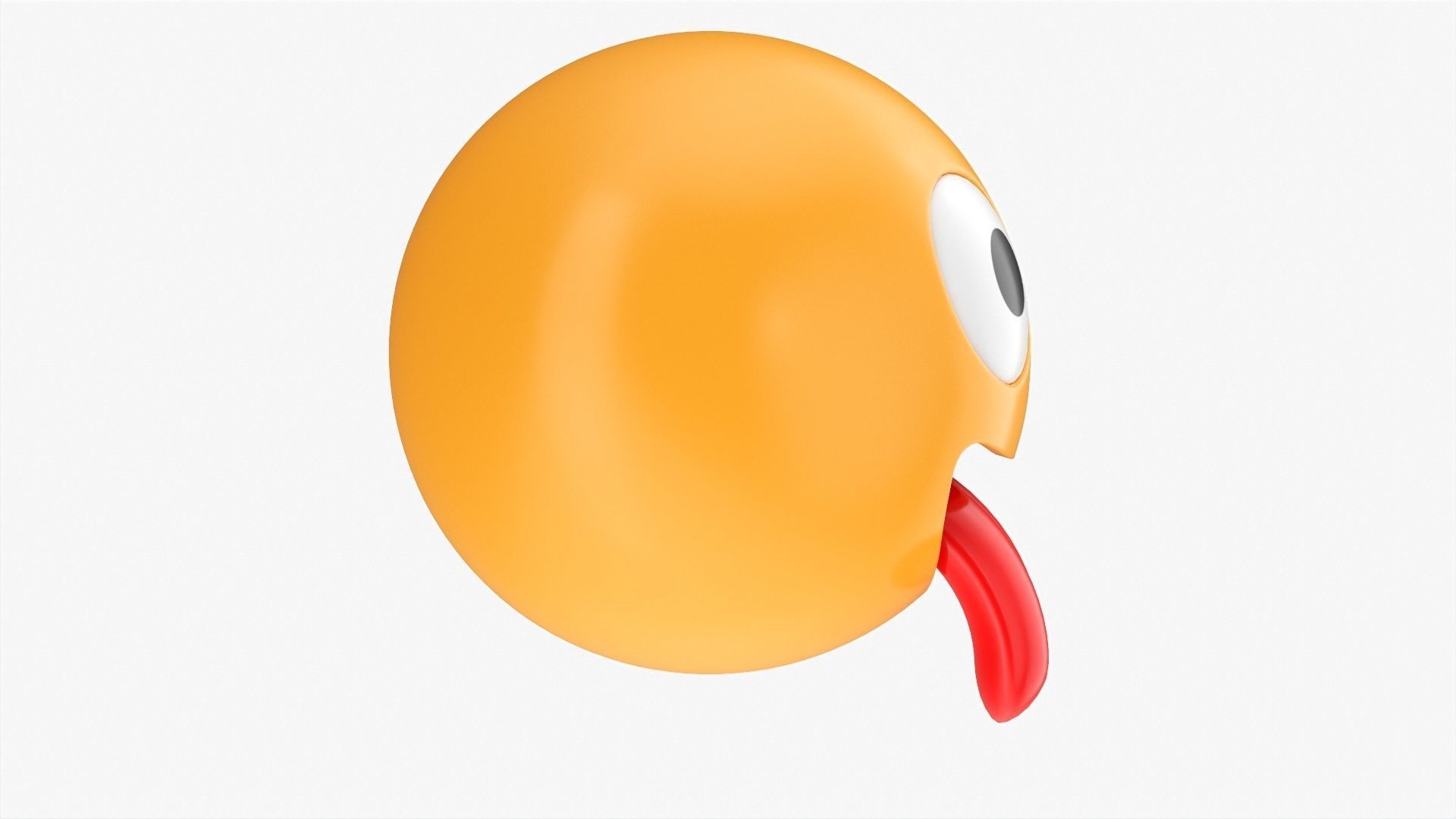 Emoji 006 Stuck-out tongue and winking eye 3D model_2