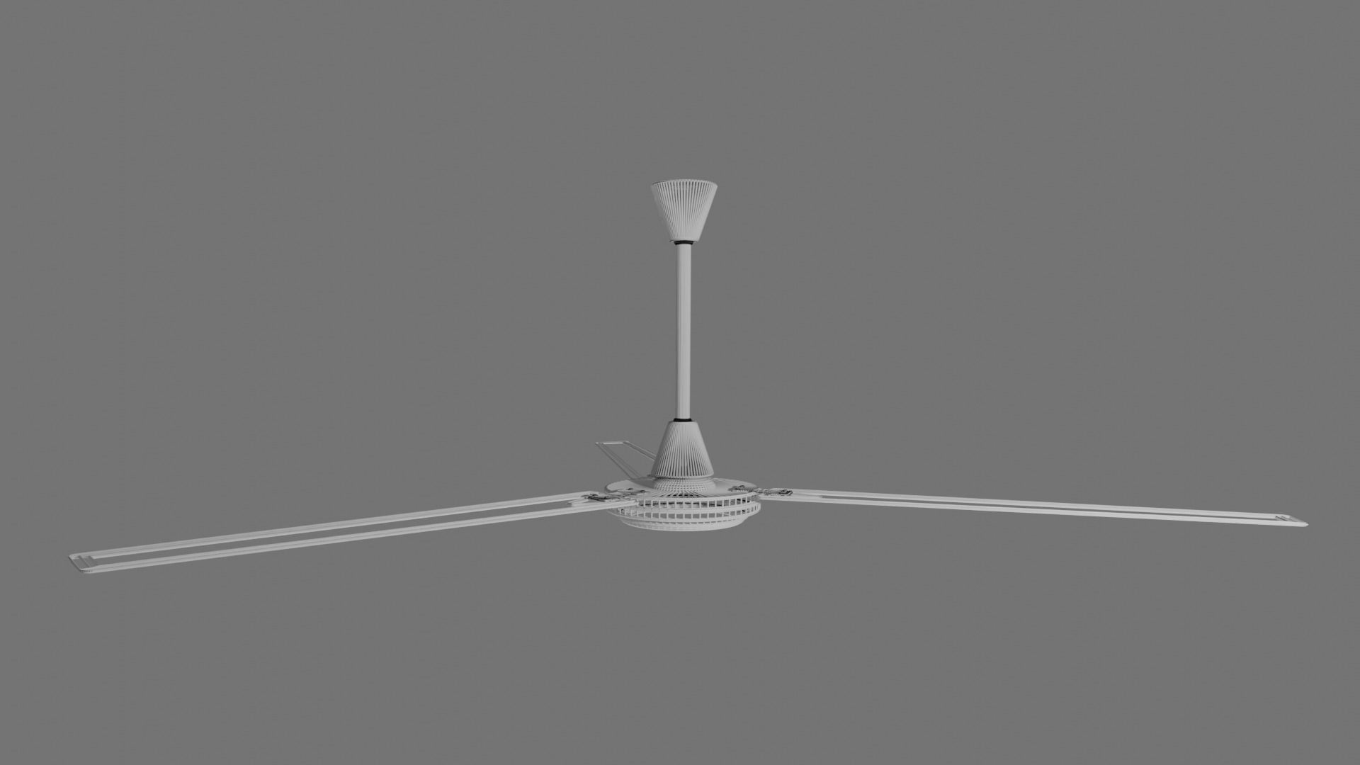Ceiling fan 3D model_3