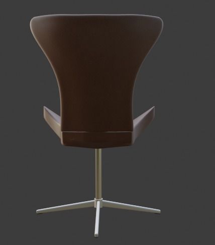 Chair 5 leather 3D model_4