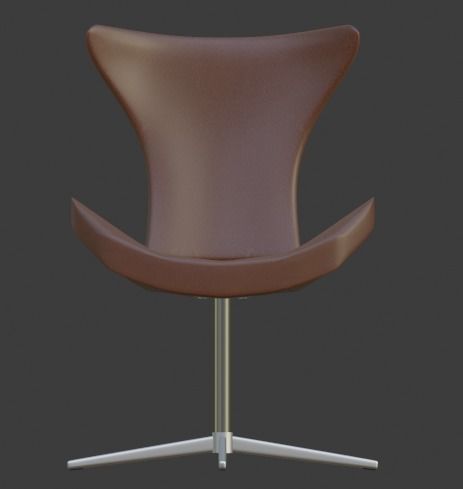 Chair 5 leather 3D model_5