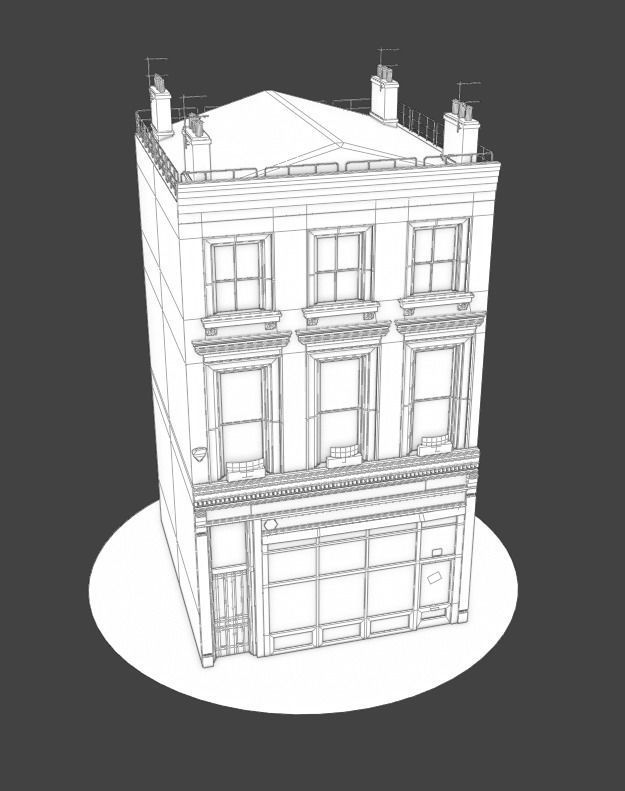Building asset3 Low-poly 3D model_12