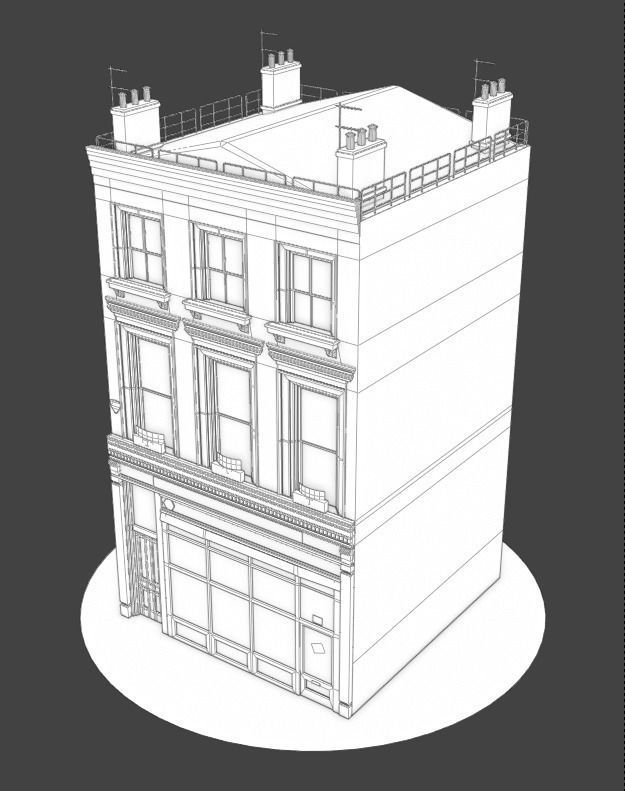 Building asset3 Low-poly 3D model_10