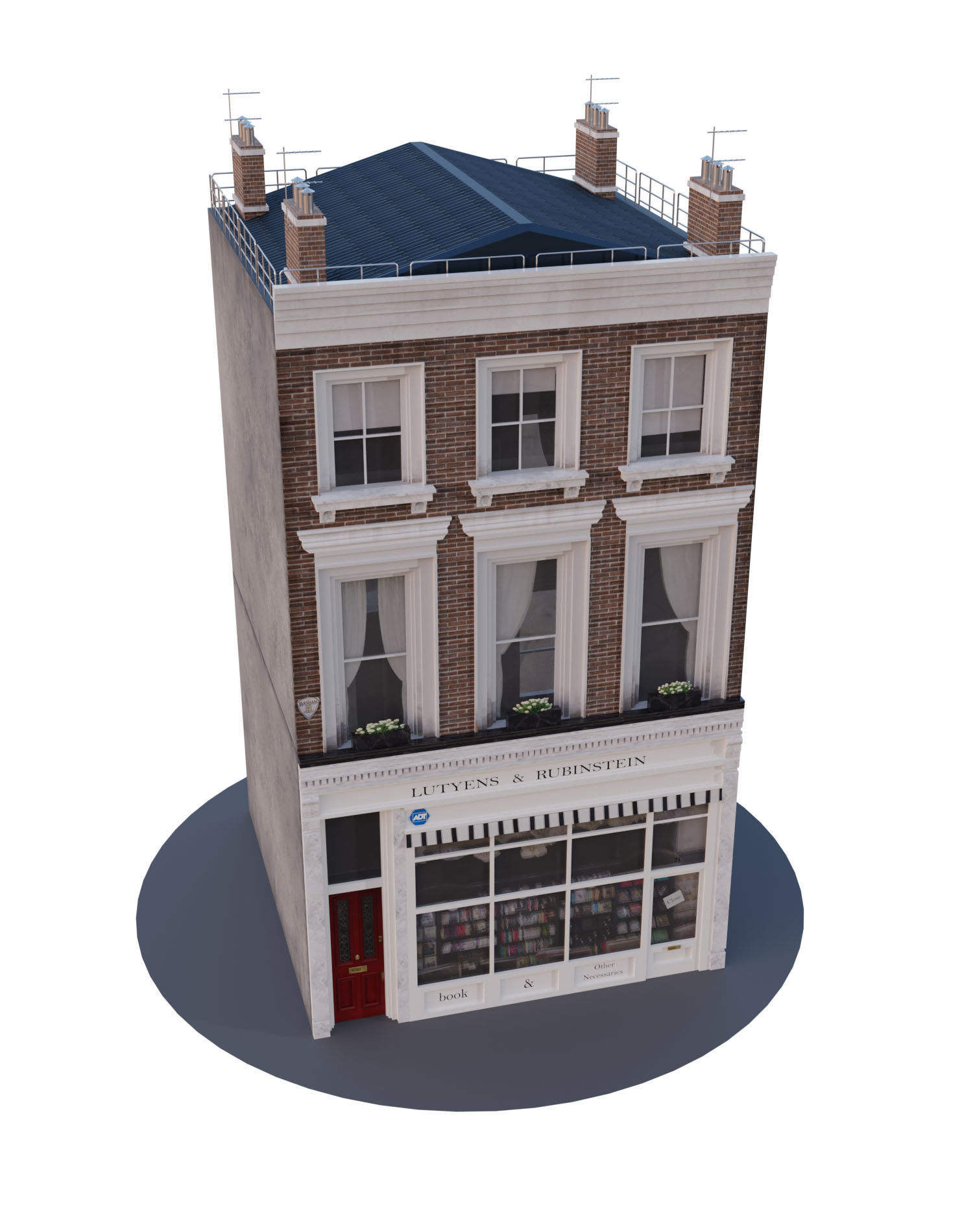 Building asset3 Low-poly 3D model_7