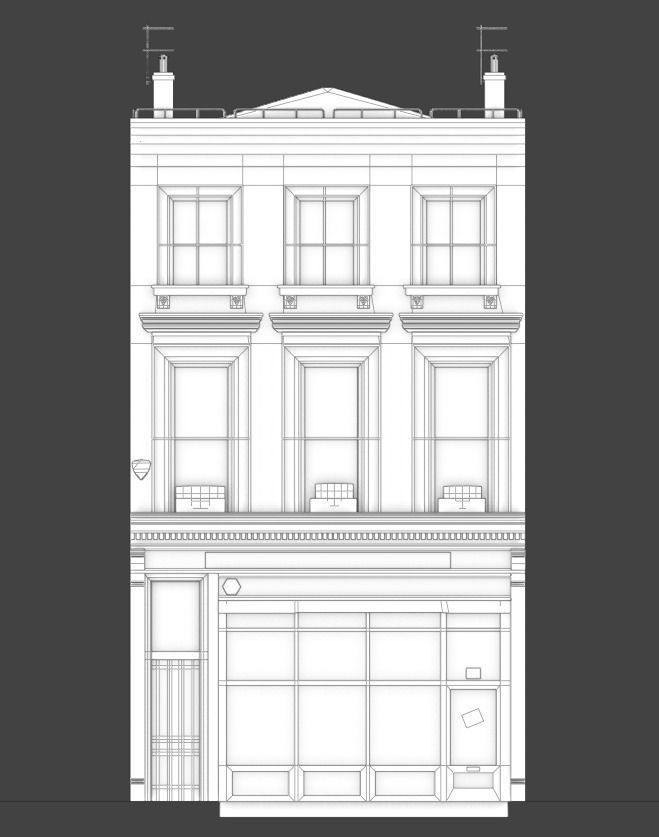 Building asset3 Low-poly 3D model_9