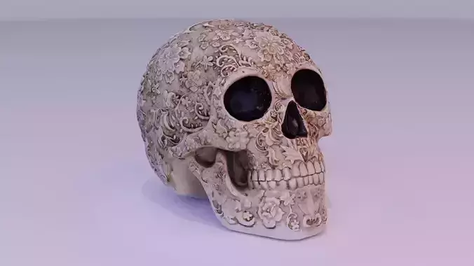 Mexican ethnic sugar skull