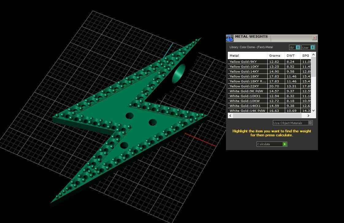 Model 510 Lightning Diamond Pendant 2 Layers 3D print model_19