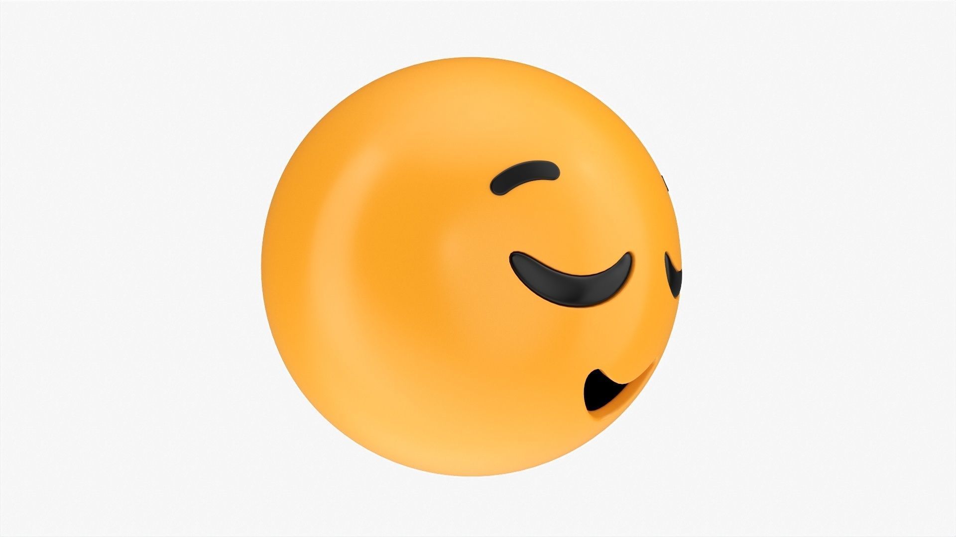 Emoji 008 Relieved 3D model_1