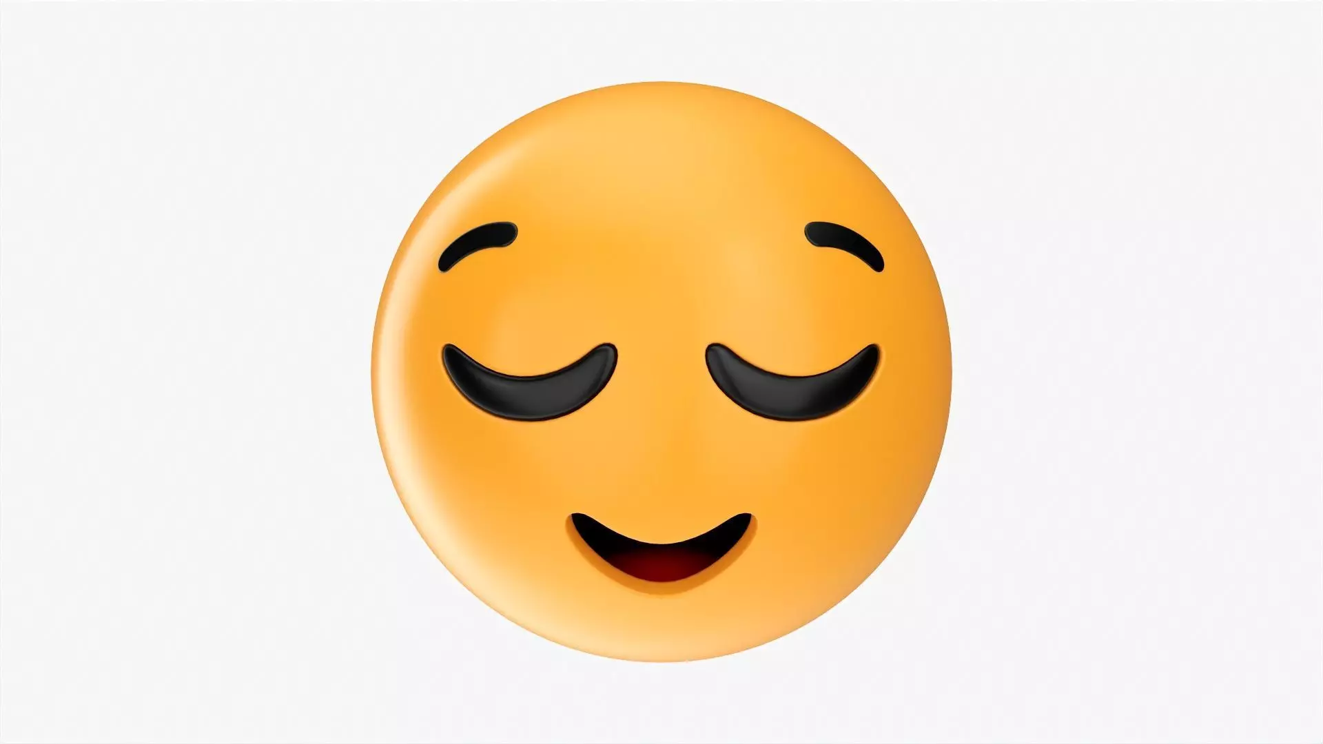 Emoji 008 Relieved 3D model_0