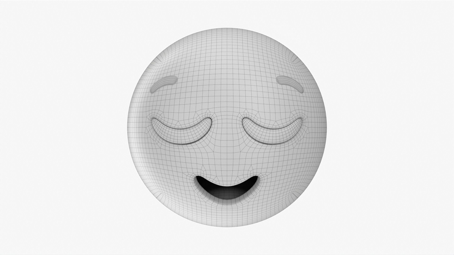 Emoji 008 Relieved 3D model_5