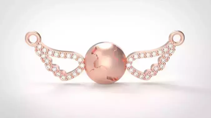 Model 514 Wings Of The World Diamond Pendant