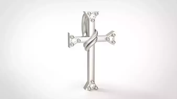 Model 515 Cross Diamond Pendant