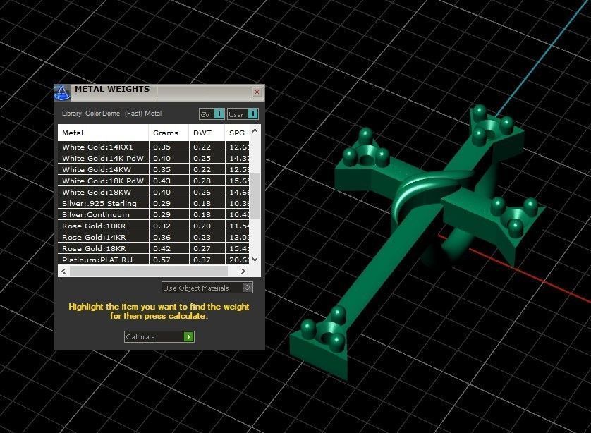 Model 515 Cross Diamond Pendant 3D print model_13