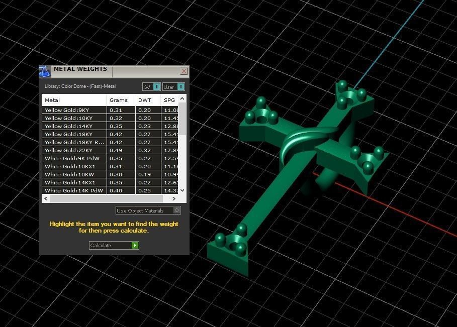 Model 515 Cross Diamond Pendant 3D print model_12