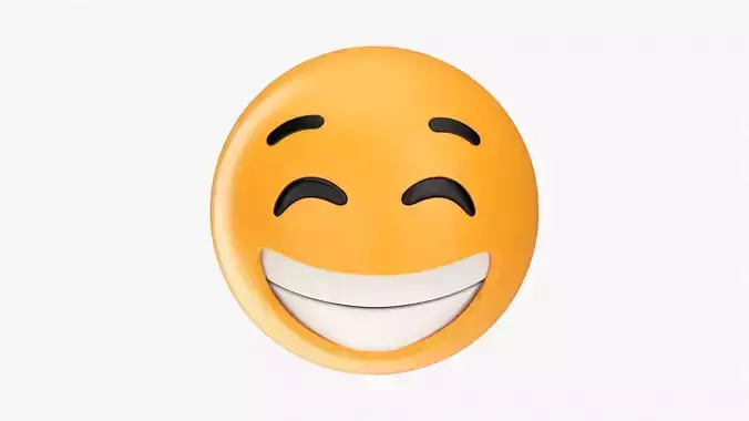 Emoji 009 White smile with eyes closed