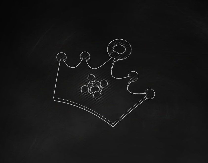 Model 516 Crown Diamond Pendant 3D print model_10