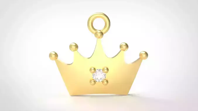 Model 516 Crown Diamond Pendant