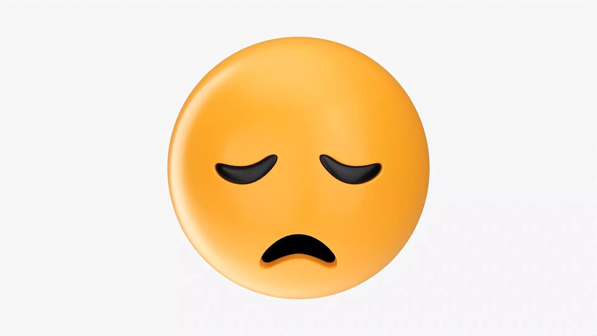 Emoji 010 Disappointed 3D model_0