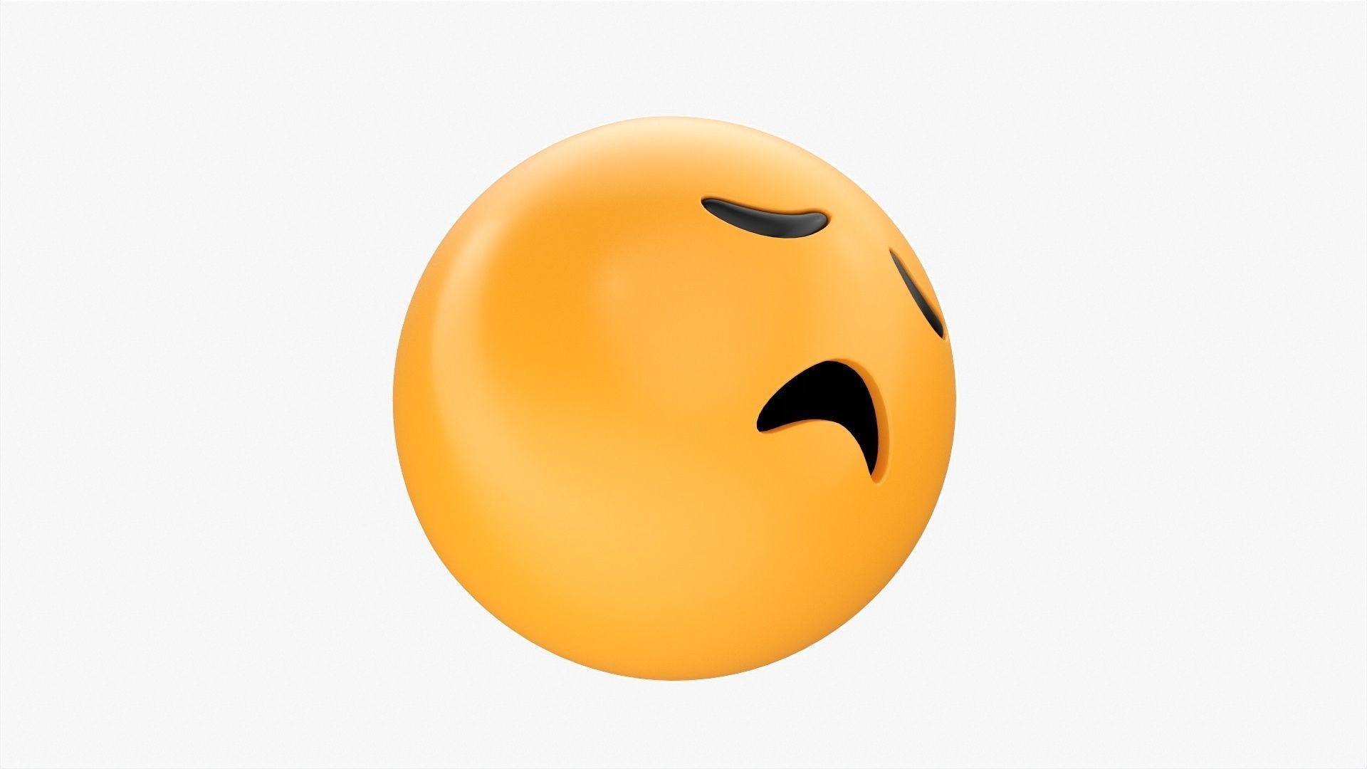 Emoji 010 Disappointed 3D model_4