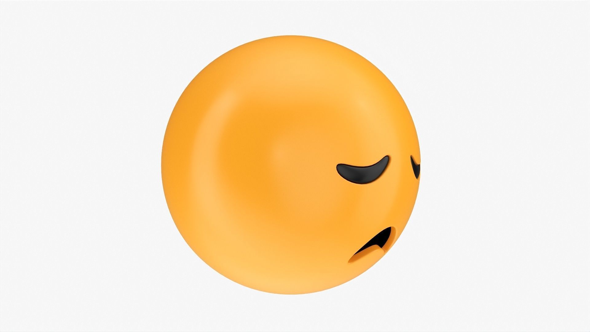 Emoji 010 Disappointed 3D model_1